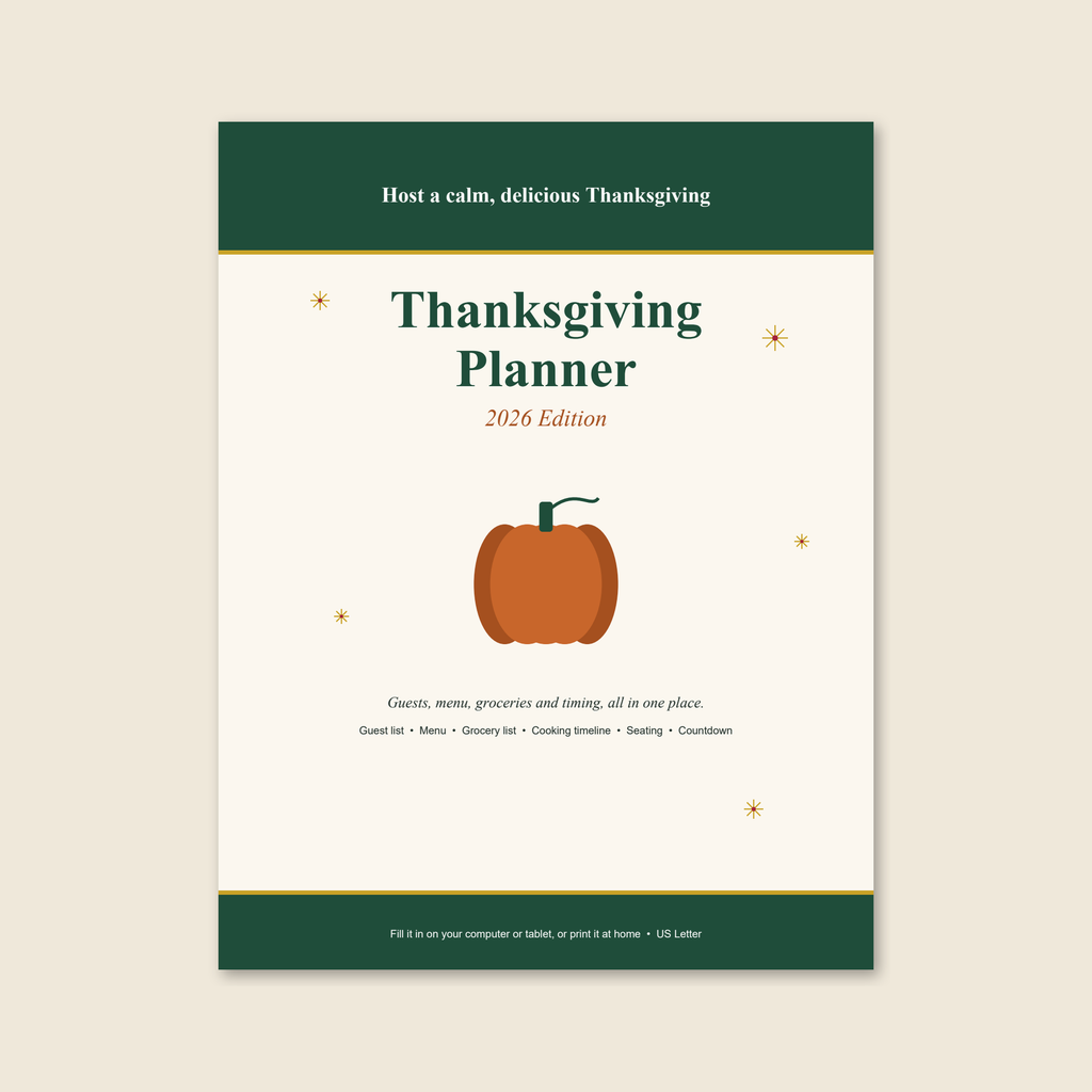 Thanksgiving Planner 2026 cover